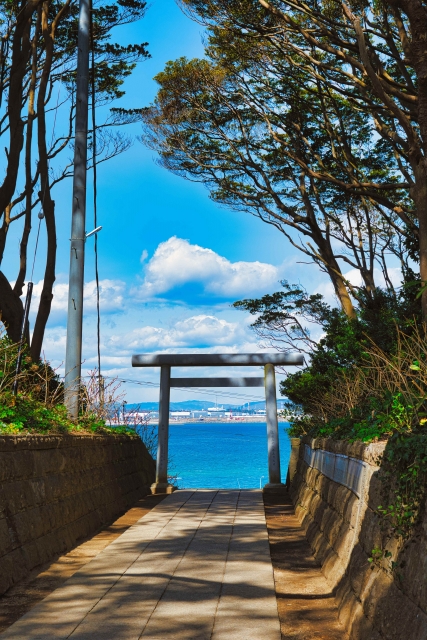 酒列磯前神社の風景